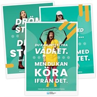 Paket Tre affischer kombopris 50x70 cm