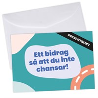 Presentkort med kuvert