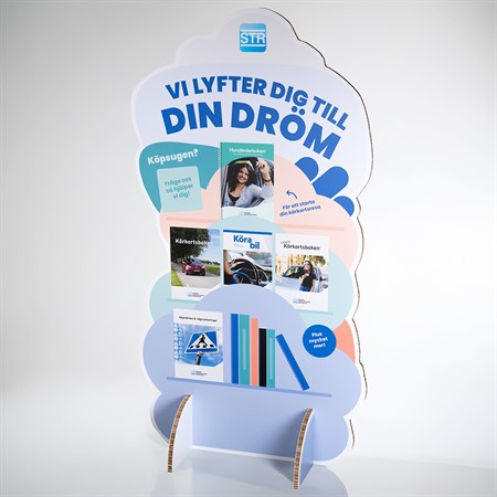 Bokmolnet Displayskylt 1,5 m hög