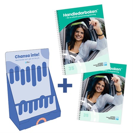 20 st Handledarboken™ + Liten STR-bokhylla i papp